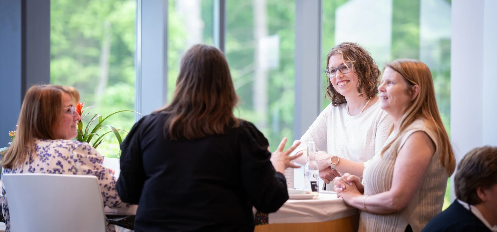 employees at company event